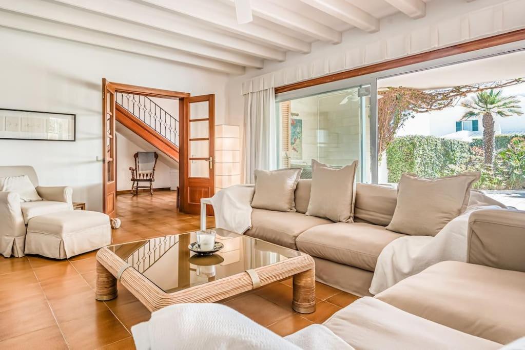 La Calma Espectacular Villa Con Jardin Y Piscina En Menorca S'Algar Eksteriør billede
