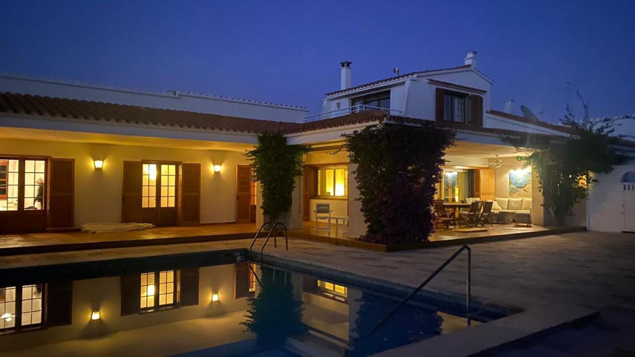 La Calma Espectacular Villa Con Jardin Y Piscina En Menorca S'Algar Eksteriør billede